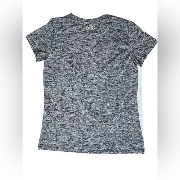 Women's Under Armour Tech Twist Tee Short Sleeve Crew Neck Medium Gray Black - Picture 6 of 13